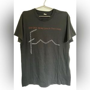 Vintage 1987 Fleetwood Mac Concert T-Shirt Black sz. XL The Chain Stevie Nicks.